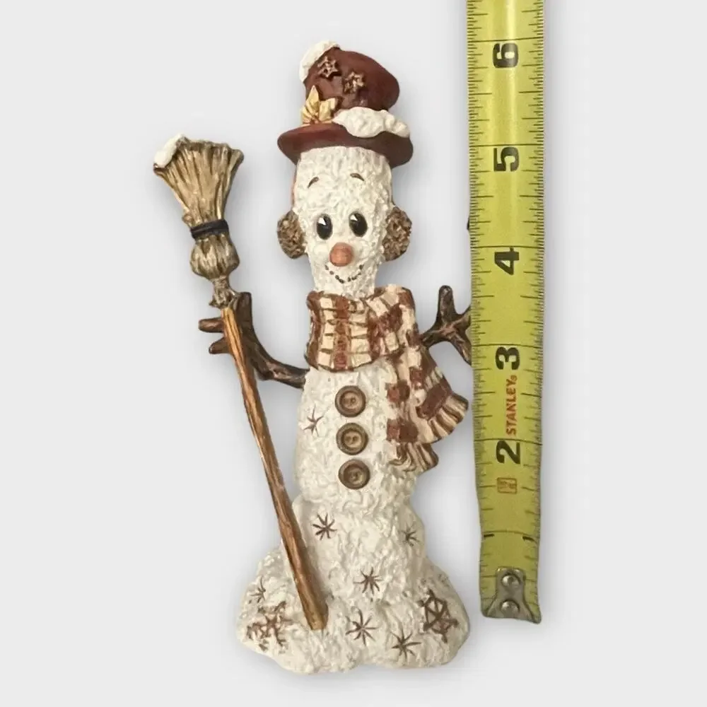 Creamsicles Figurine Snowflake Shuffle Snowman Christmas Vintage 2000 Cast Art